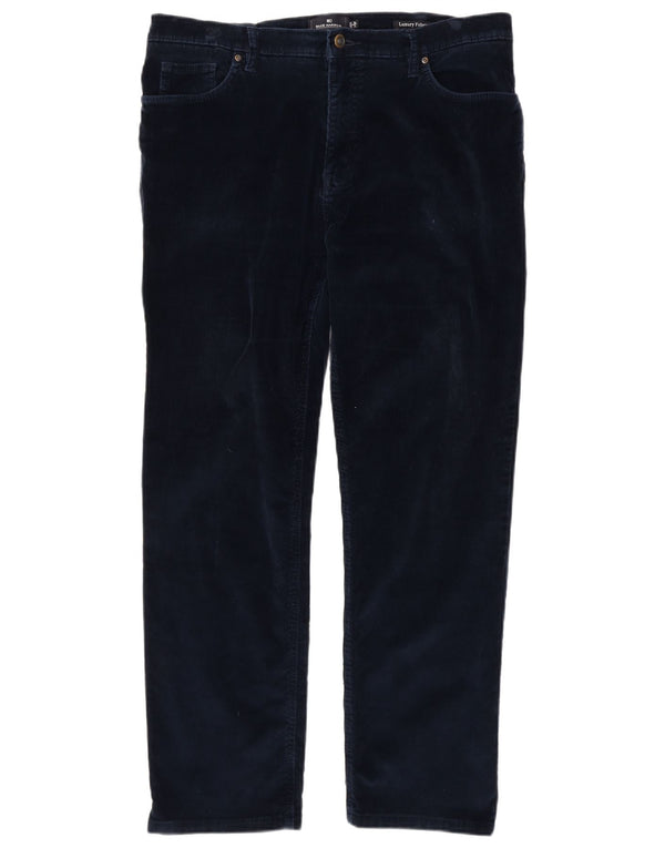 Marks & Spencer Herren Blue Harbour Gerade Cordhose W36 L31 Marineblau