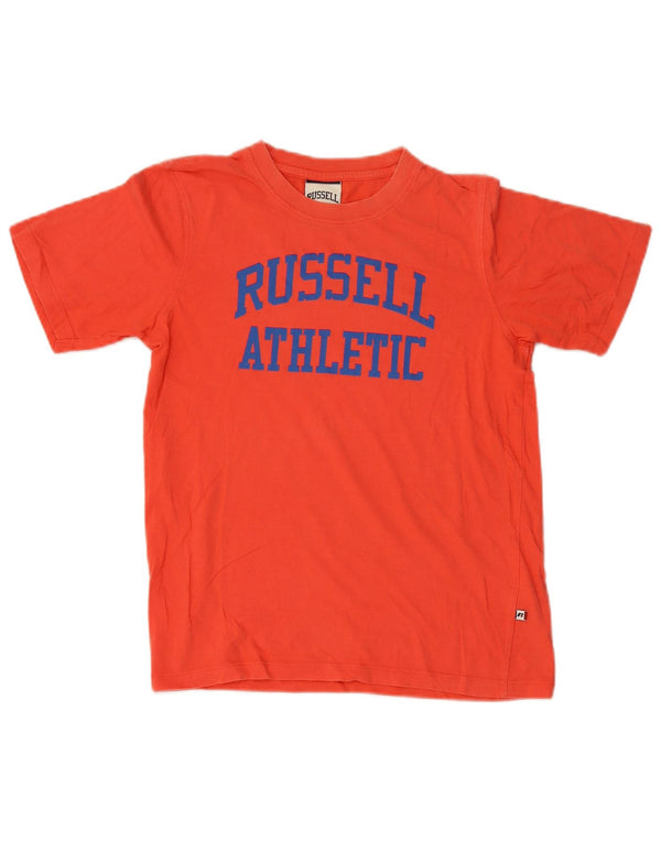 Russell Athletic Boys Graphic T-Shirt Top 13-14 Years Red Cotton