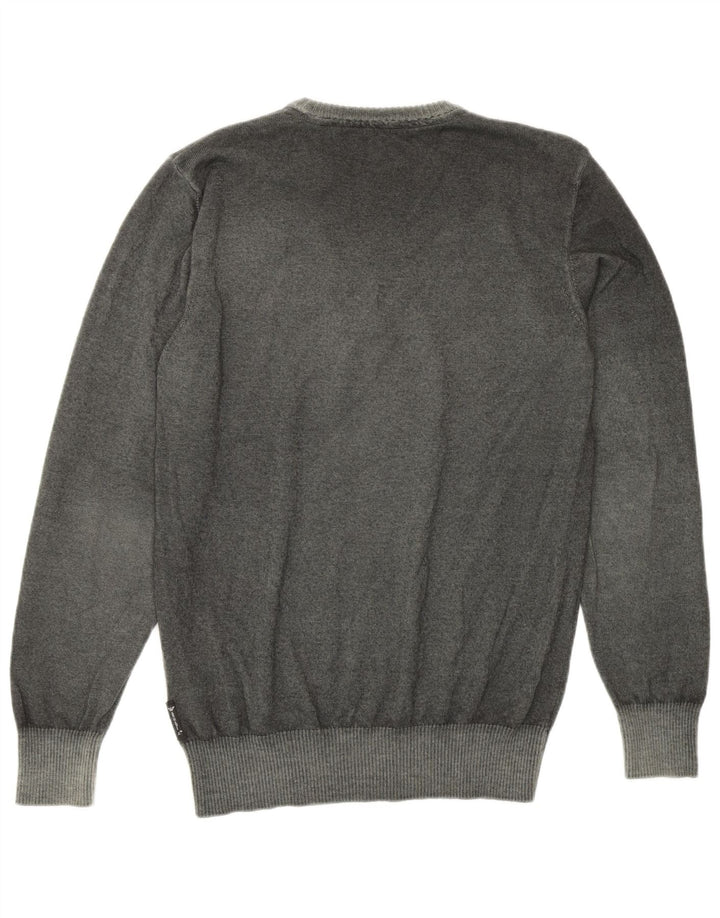 Armani Mens Crew Neck Jumper Sweater Medium Green New Wool