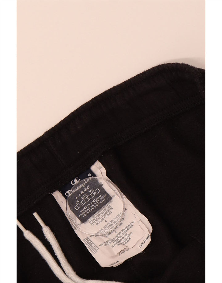 CHAMPION Mens Tracksuit Trousers Large  Black Cotton Vintage Champion and Second-Hand Champion from Messina Hembry 