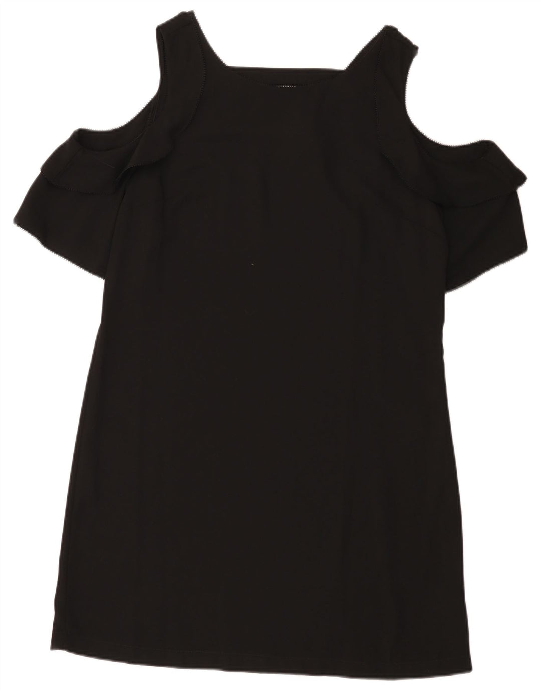 Næste Kvinder Off Shoulder Kjole UK 12 Medium Sort Polyester