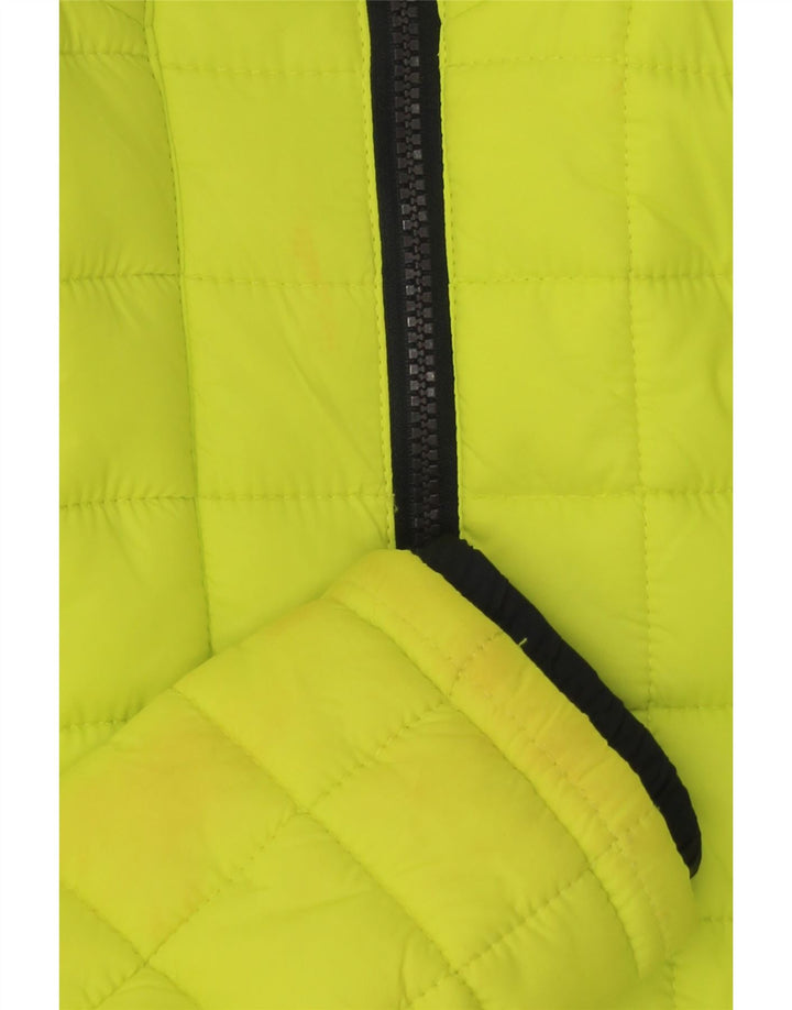 SUPERDRY Womens Hooded Padded Jacket UK 10 Small Green Polyester Vintage Superdry and Second-Hand Superdry from Messina Hembry 