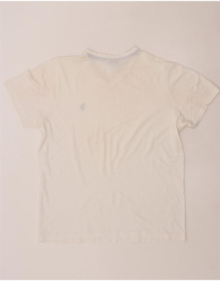 US POLO ASSN Mens T-Shirt Top Medium White Cotton Vintage US Polo Assn and Second-Hand US Polo Assn from Messina Hembry 