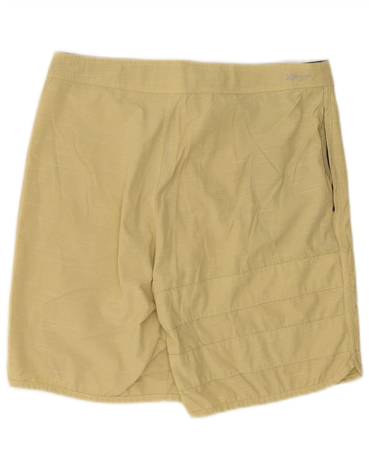 Hurley Mens Phantom Swimming Shorts Small Yellow Polyester