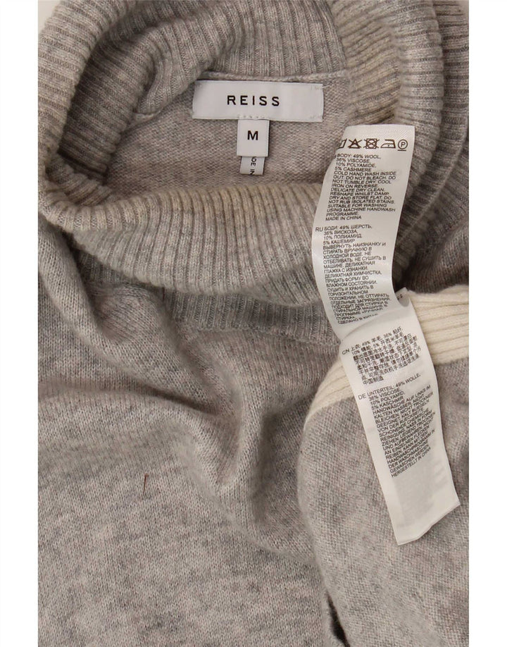 Reiss Herre Rullehals sweater Medium Grå Colourblock Uld