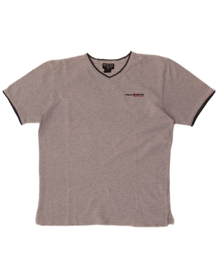 Ralph Lauren Mens T-Shirt Top Medium Grey Flecked Cotton