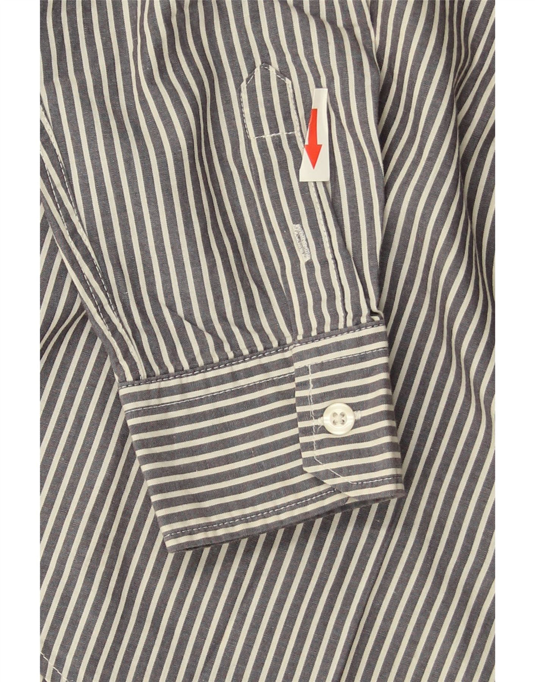 Benetton Boys Shirt 9-10 Years Blue Pinstripe