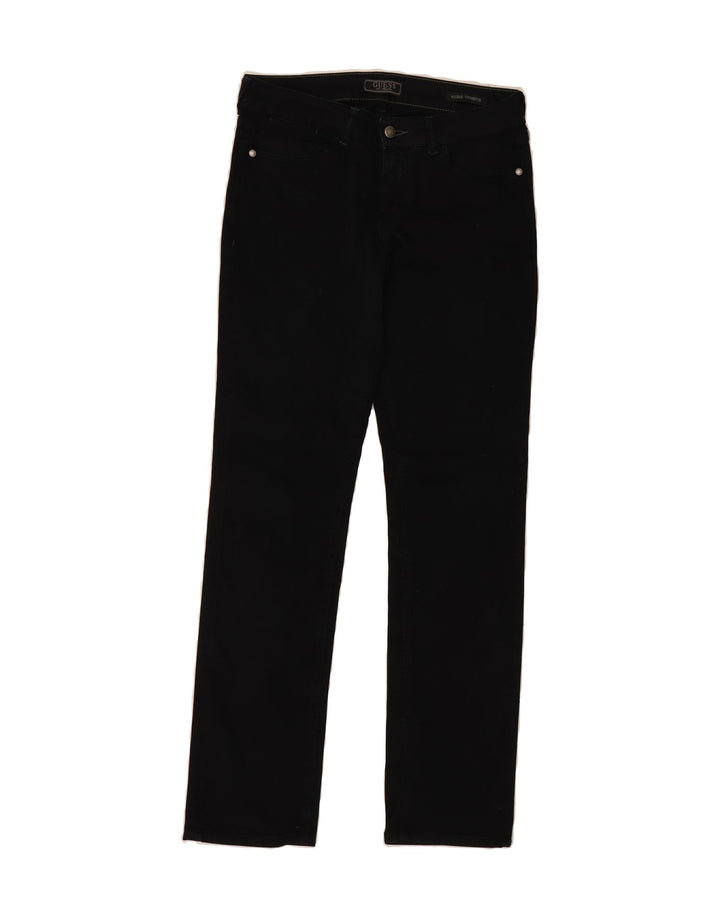 GUESS Womens Straight Jeans W30 L33 Black Cotton Vintage Guess and Second-Hand Guess from Messina Hembry 