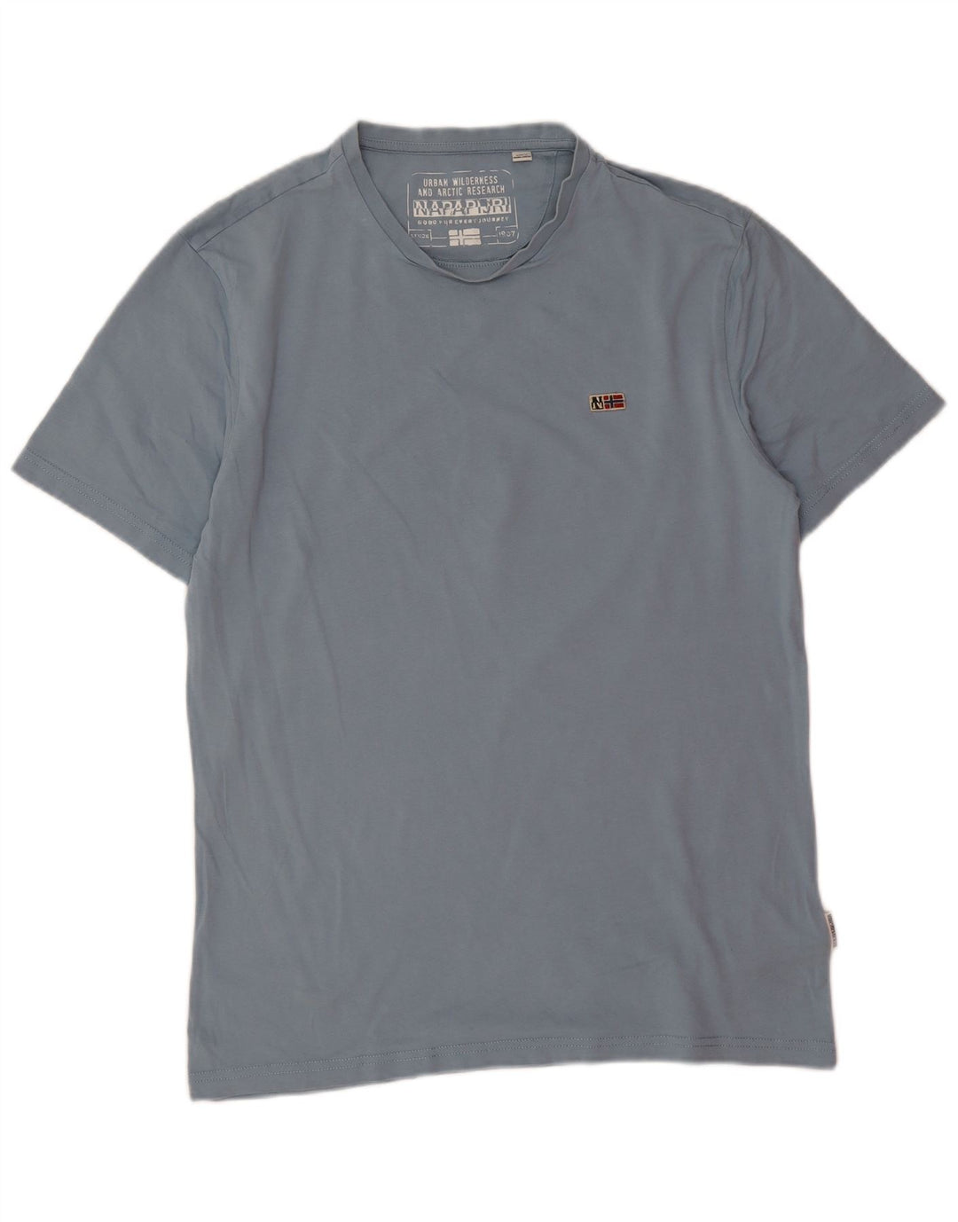 Napapijri Herre T-Shirt Top Medium Blå Bomuld