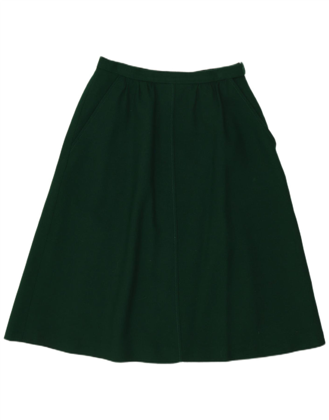 Jaeger Damen A-Linienrock UK 14 Medium W26 Grüne Wolle