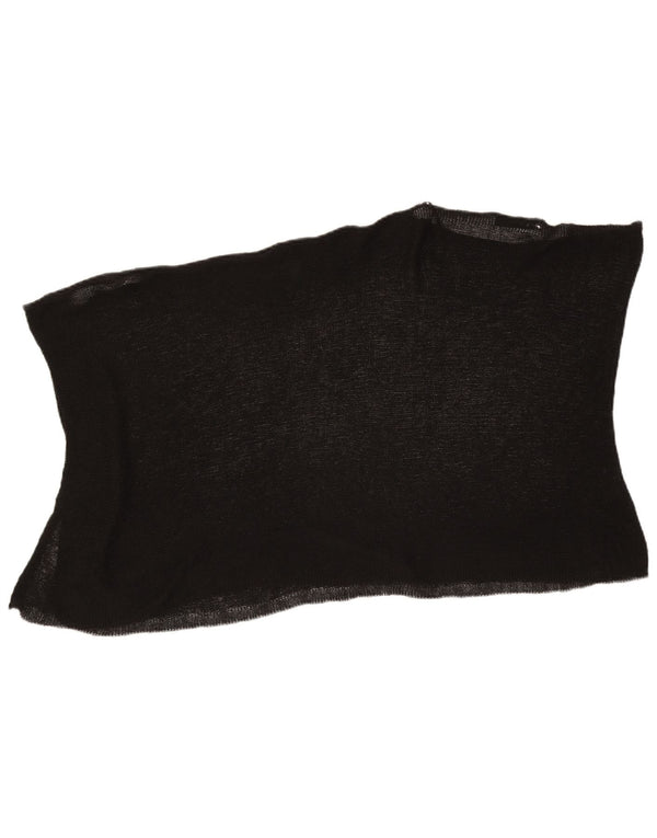 Damska bluzka Poncho Zara Top UK 12 Średni czarny akryl