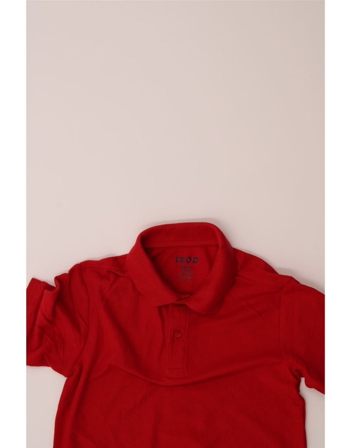 IZOD Boys Regular Polo Shirt 10-11 Years Medium  Red Cotton Vintage Izod and Second-Hand Izod from Messina Hembry 