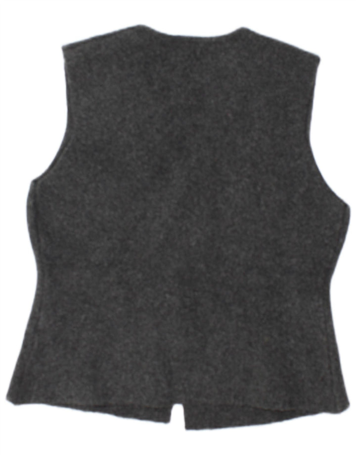 Zara Womens Waistcoat UK 14 Large Grey Polyester
