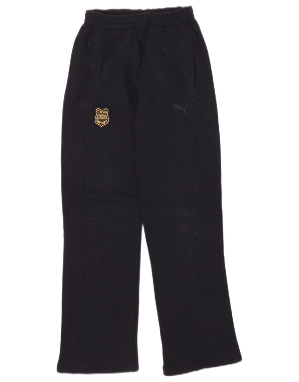 Puma Boys Tracksuit Trousers 9-10 Years Navy Blue Cotton