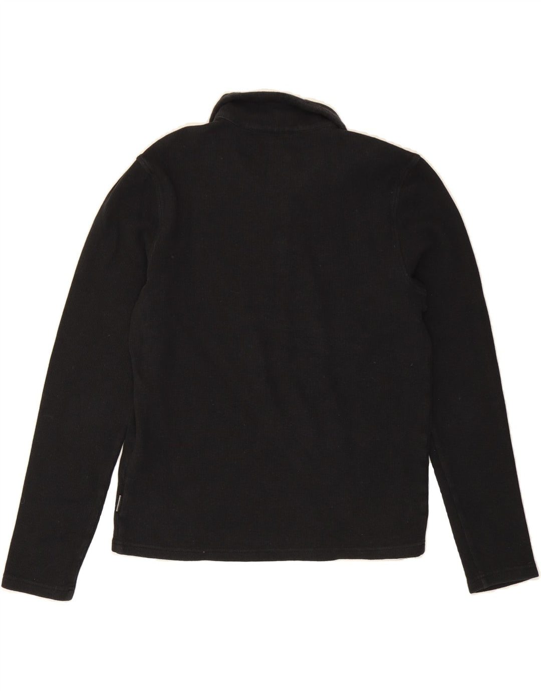 MICHAEL KORS Womens Button Neck Sweatshirt Jumper UK 14 Medium Black Vintage Michael Kors and Second-Hand Michael Kors from Messina Hembry 