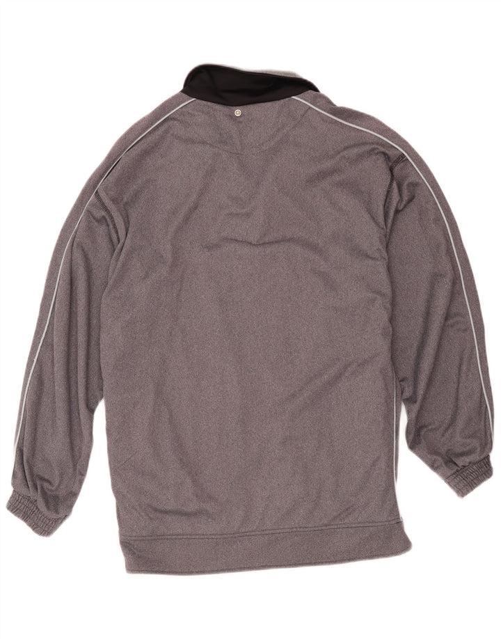 Lotto Mens Graphic Tracksuit Top Jacket Medium Grey Colourblock Polyester
