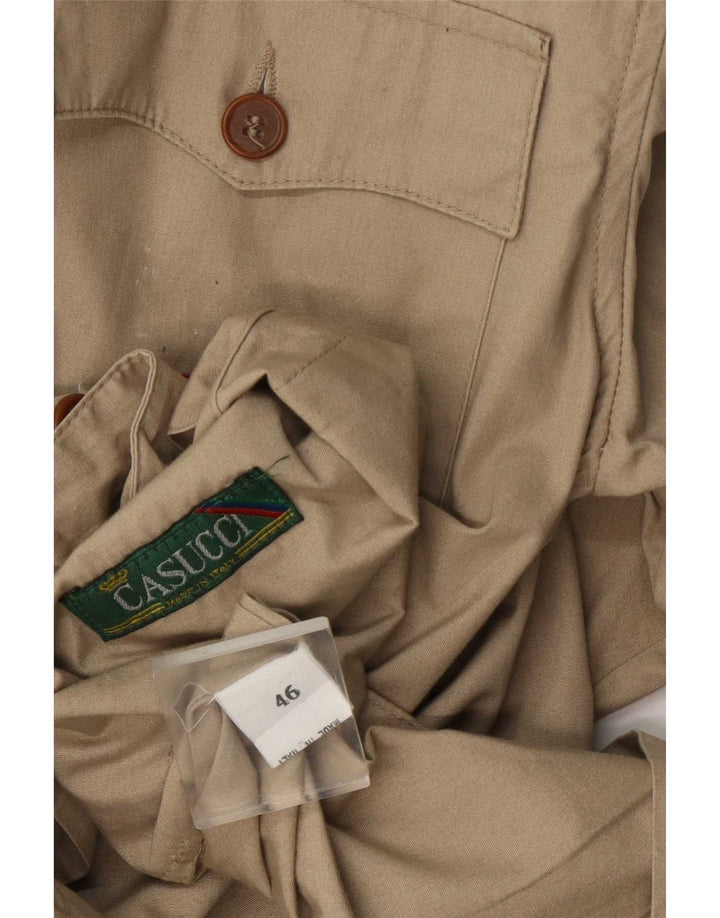 Giubbotto Militare Uomo Casucci IT 46 Small Cotone Beige