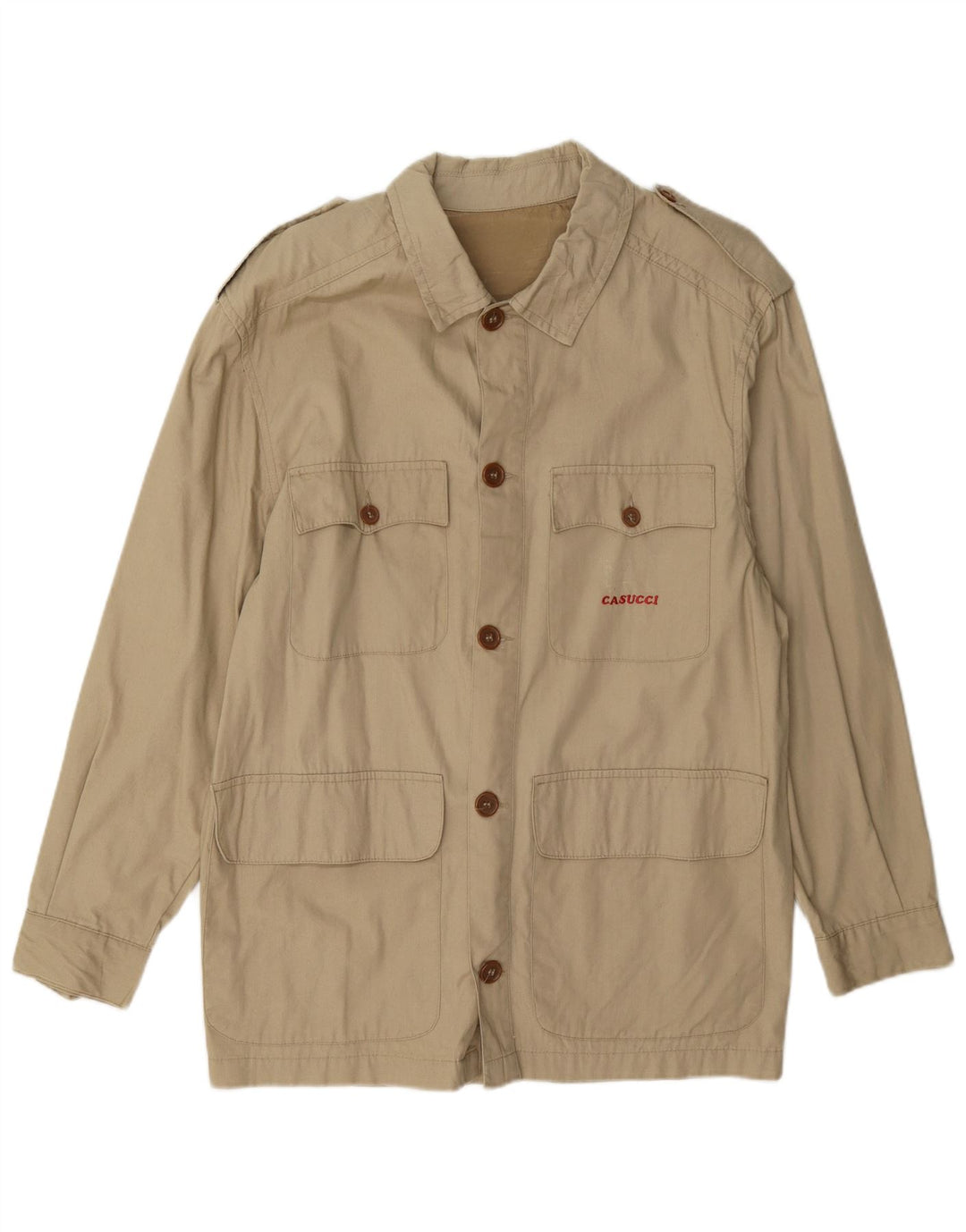 Giubbotto Militare Uomo Casucci IT 46 Small Cotone Beige