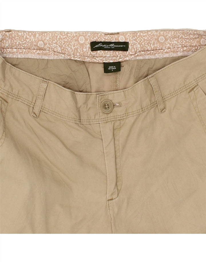 EDDIE BAUER Womens Chino Shorts US 8 Medium W30 Beige Cotton Vintage Eddie Bauer and Second-Hand Eddie Bauer from Messina Hembry 