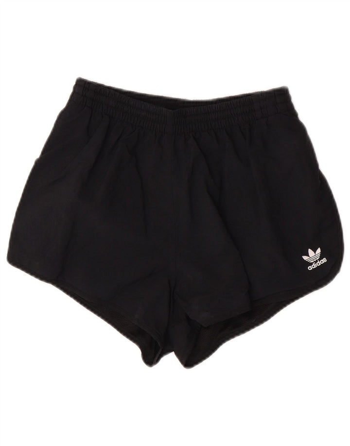 Adidas Womens Sport Shorts UK 8 Small Black Polyester