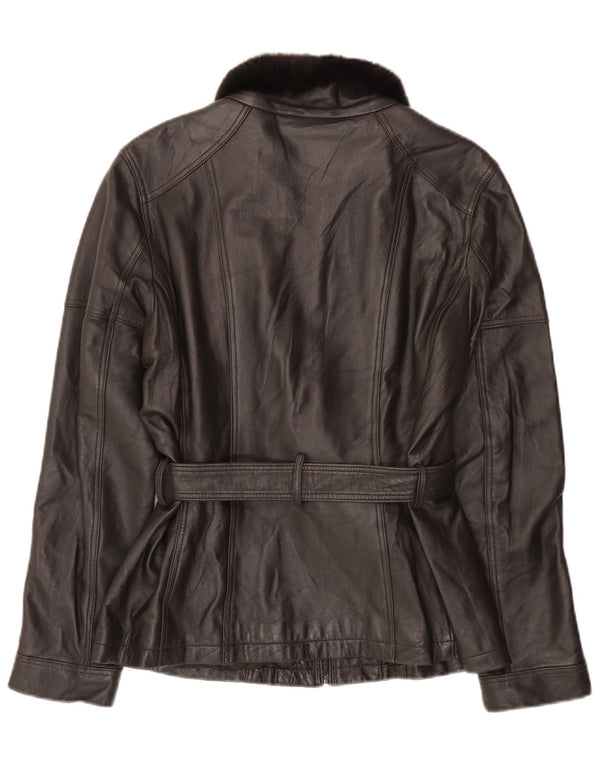 Conbipel Damen Lederjacke IT 48 XL Schwarz