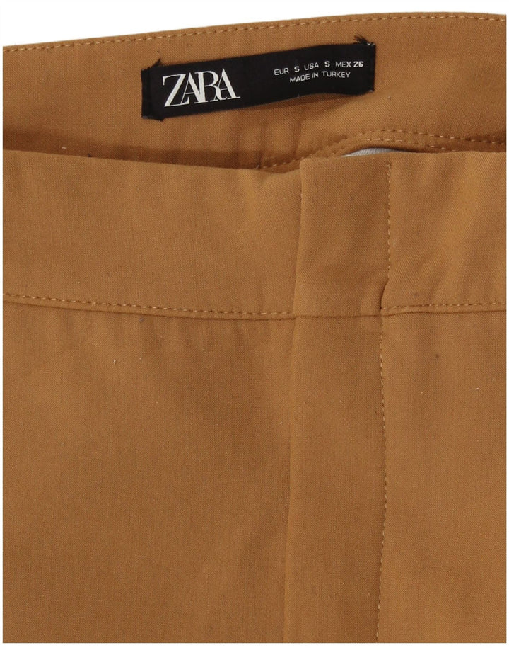 Zara Dame Mini-nederdel Small W26 Beige