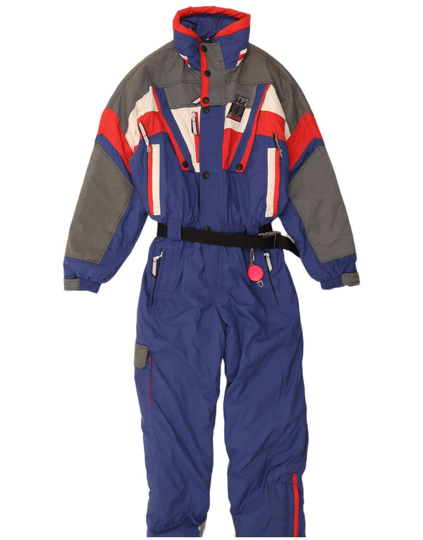 Diadora Mens Graphic Ski Jumpsuit XL Blue Colourblock