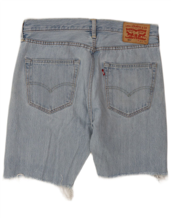 Levi's Mens 501 Denim Shorts W31 Medium Blue Cotton