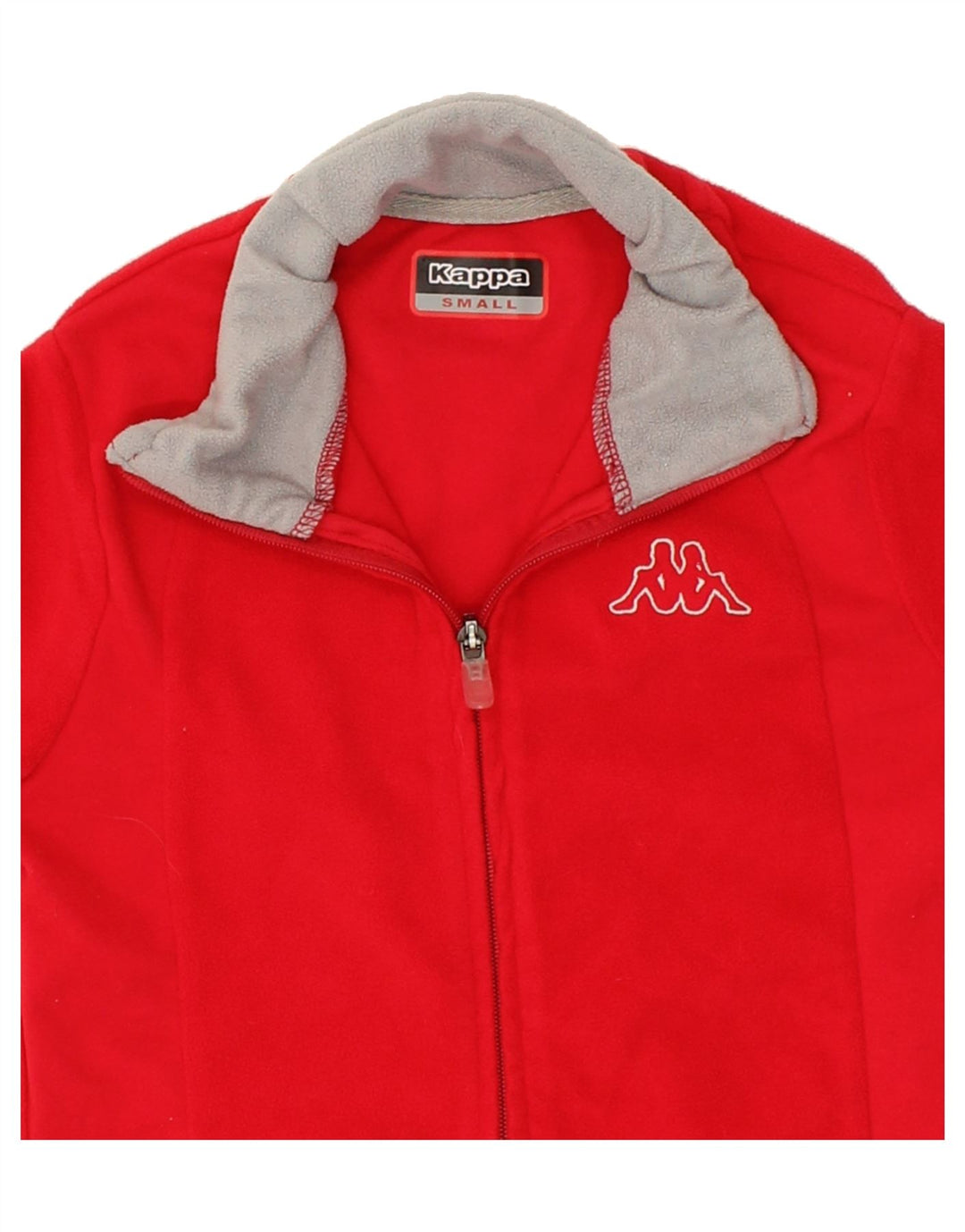 KAPPA Womens Fleece Jacket UK 10 Small Red Polyester Vintage Kappa and Second-Hand Kappa from Messina Hembry 
