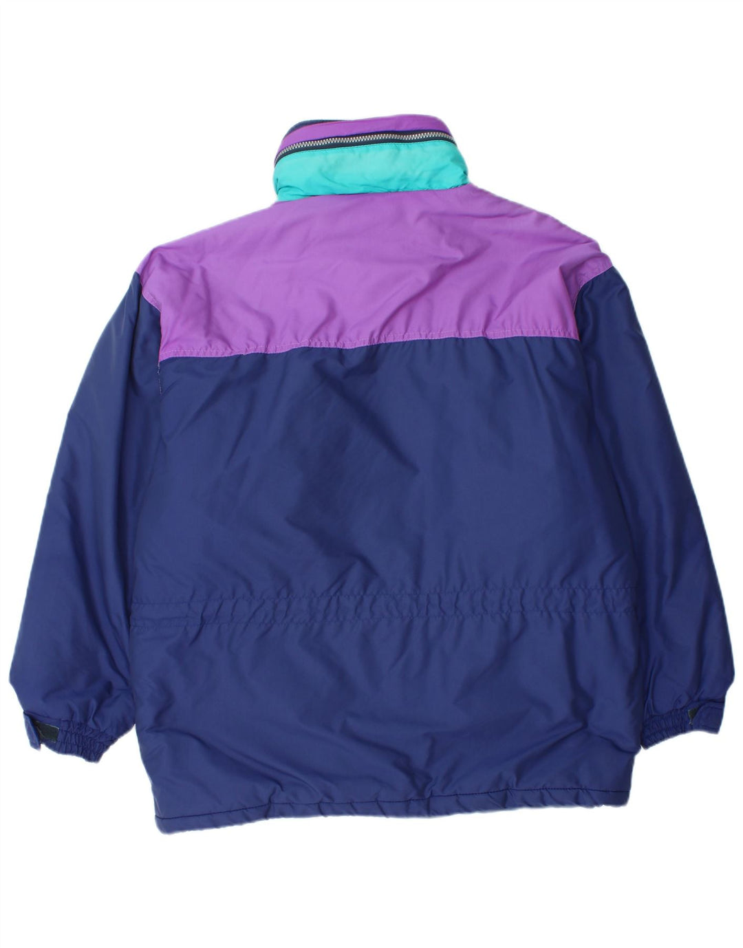 Astrolabio Mens Hooded Ski Jacket UK 38 Medium Navy Blue Colourblock