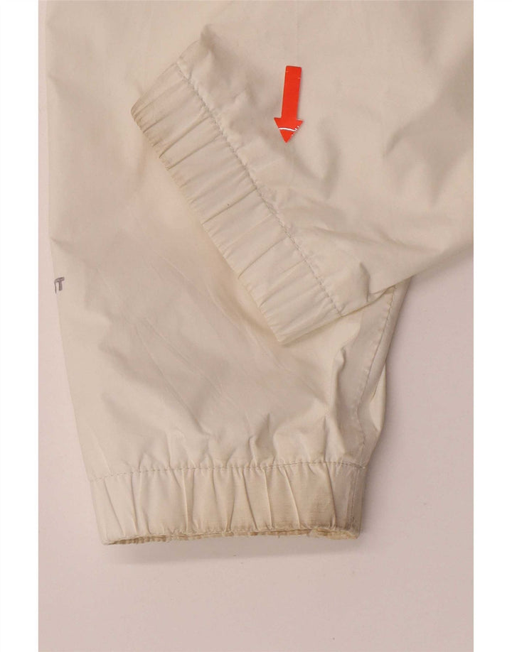 The North Face Womens Hooded Rain Jacket UK 14 Medium White Nylon