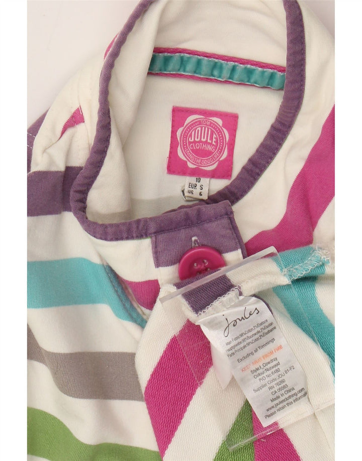 JOULES Womens Sweatshirt Jumper UK 10 Small Multicoloured Striped