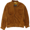 Veste Bomber En Daim Vintage Homme IT 52 XL Beige