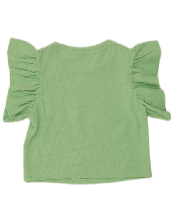 Top corto da donna Zara UK 10 piccolo verde