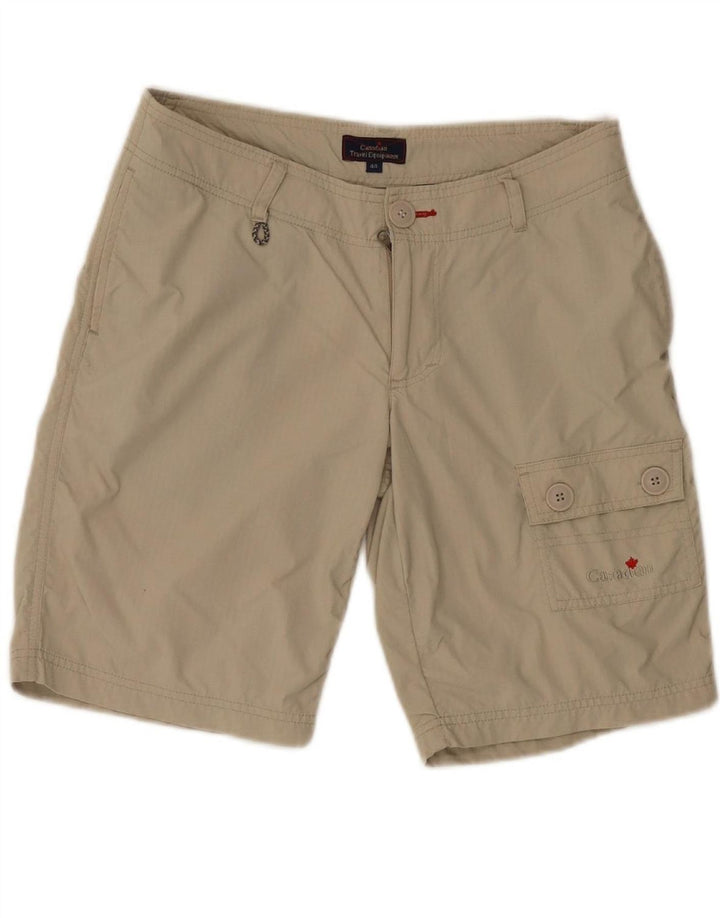 CANADIAN Womens Chino Shorts IT 44 Medium W30 Grey Polyamide Vintage Canadian and Second-Hand Canadian from Messina Hembry 