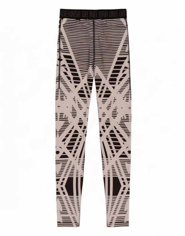 Under Armour Leggings gráficos para mujer UK 4 XS Negro Geométrico