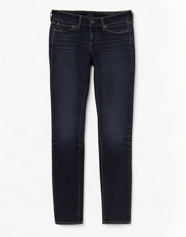 Levi's Dame Skinny Jeans med lav talje W28 L32 Blå Bomuld