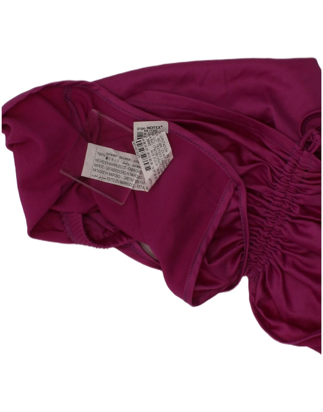 Zara Womens Crop Top Small Purple Polyester