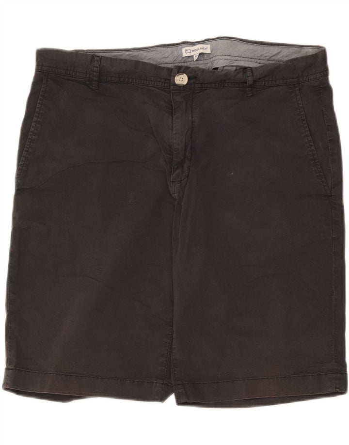 Woolrich Mens Chino Shorts W36 Large Black Cotton