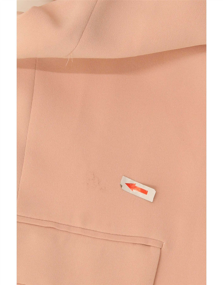 Zara Veste blazer ouverte à manches 3/4 pour femme UK 16 Large Rose Polyester