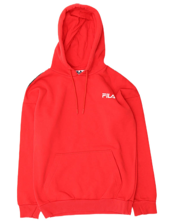 Fila grafisk oversized hættetrøje til kvinder DK 2 2XS Rød Colourblock Bomuld