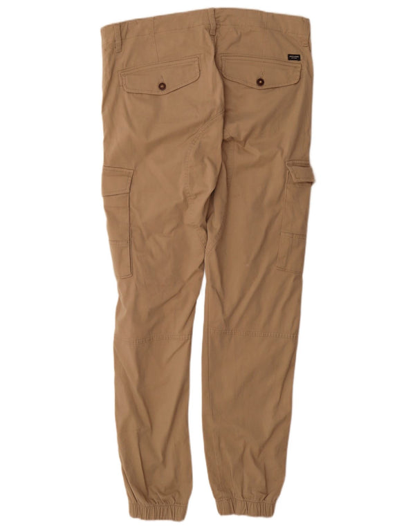Jack & Jones Mens Joggers Cargo nadrág W33 L34 Bézs