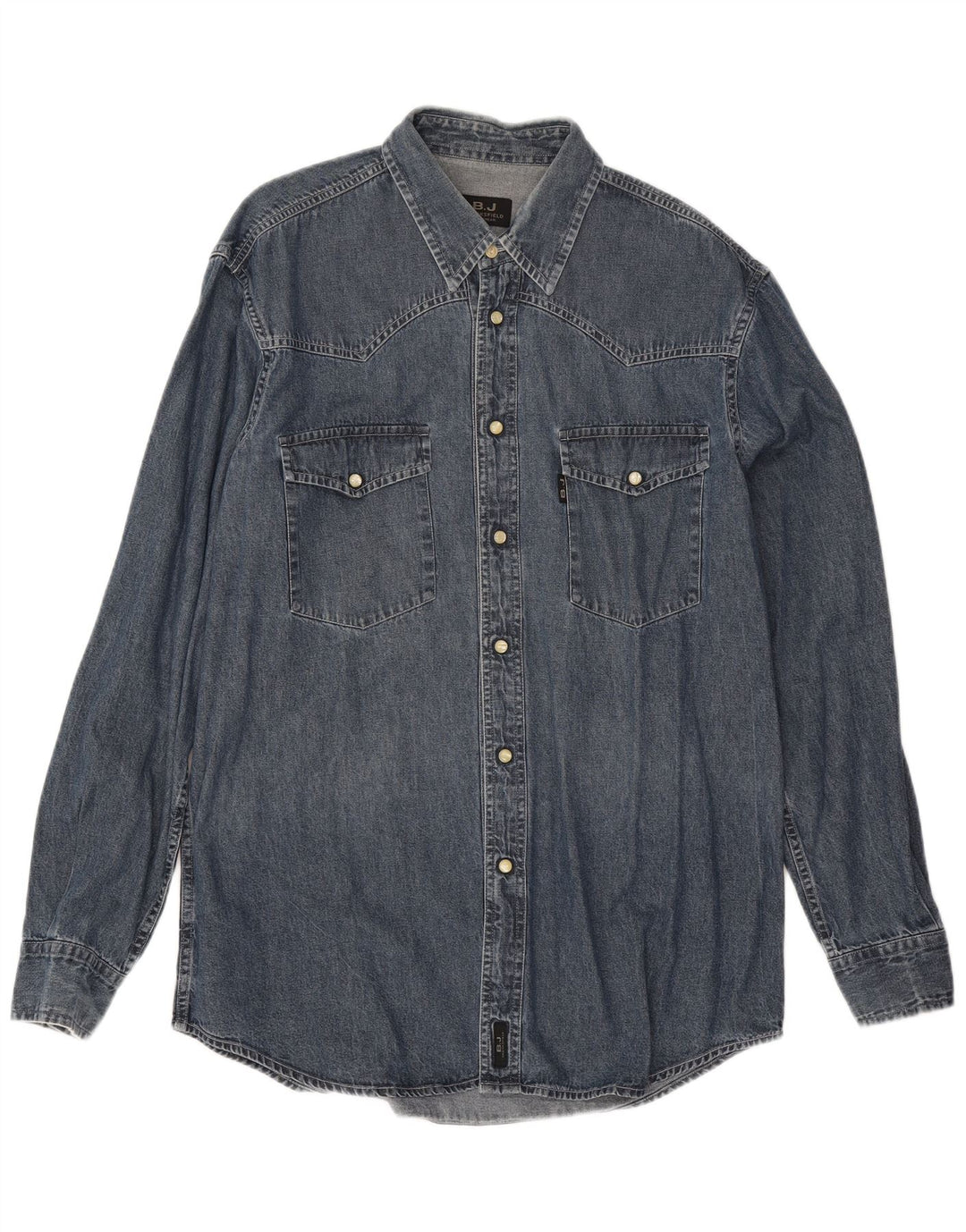 Chemise en jean Brooksfield Homme XL Bleu Coton