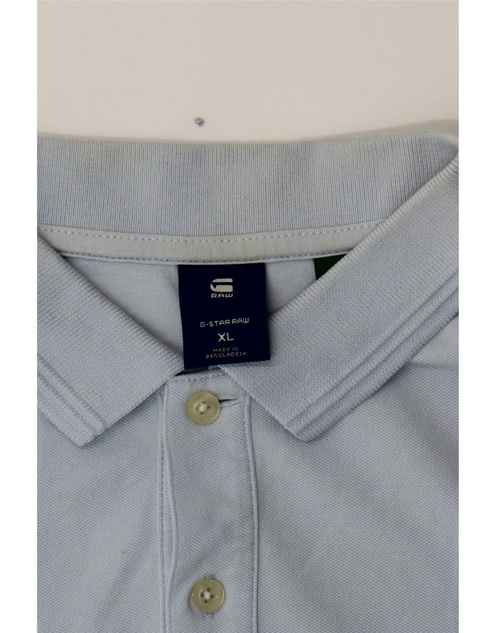 G-STAR Mens Polo Shirt XL Blue Cotton Vintage G-Star and Second-Hand G-Star from Messina Hembry 