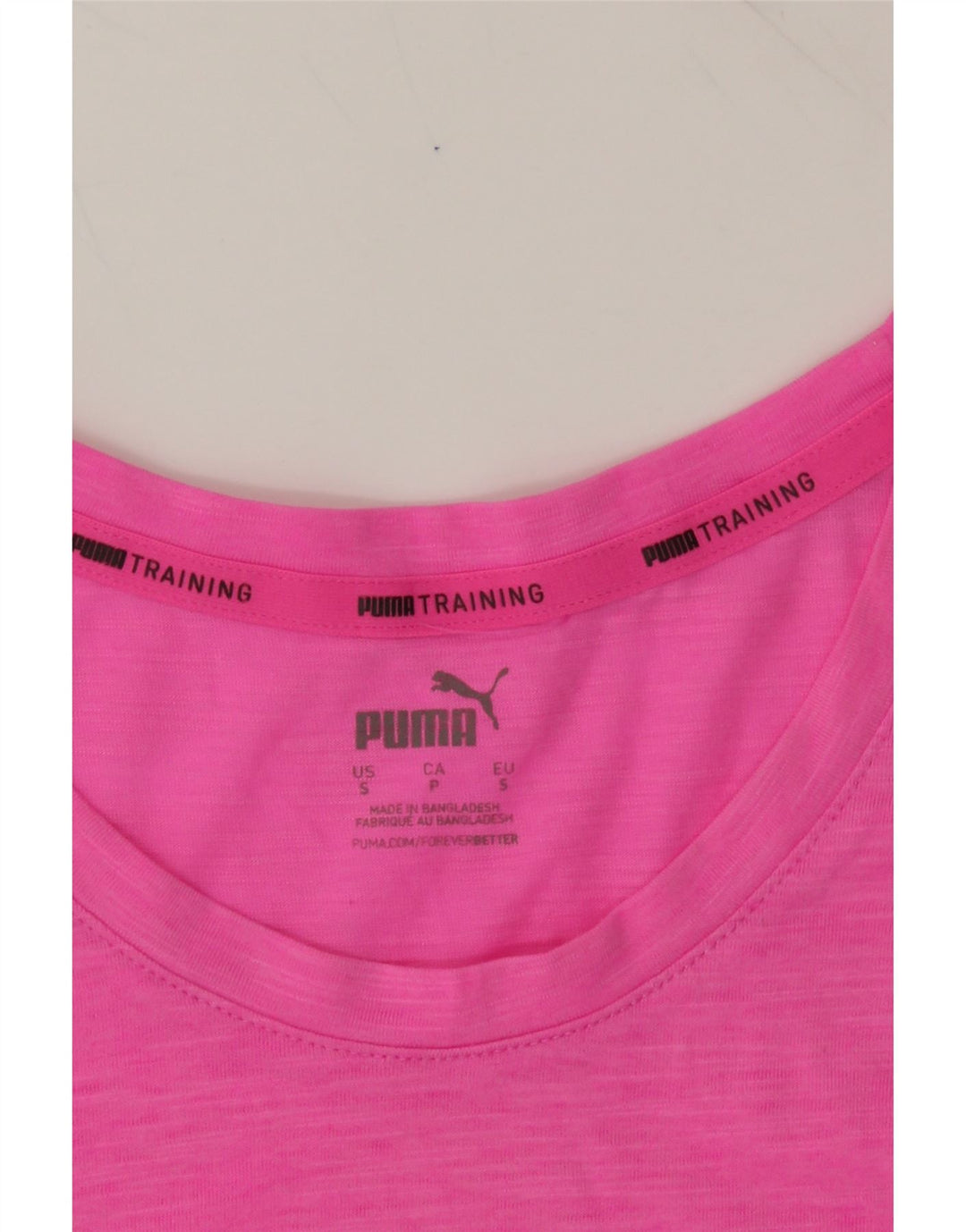 PUMA Womens Graphic Vest Top UK 10 Small Pink Polyester Vintage Puma and Second-Hand Puma from Messina Hembry 
