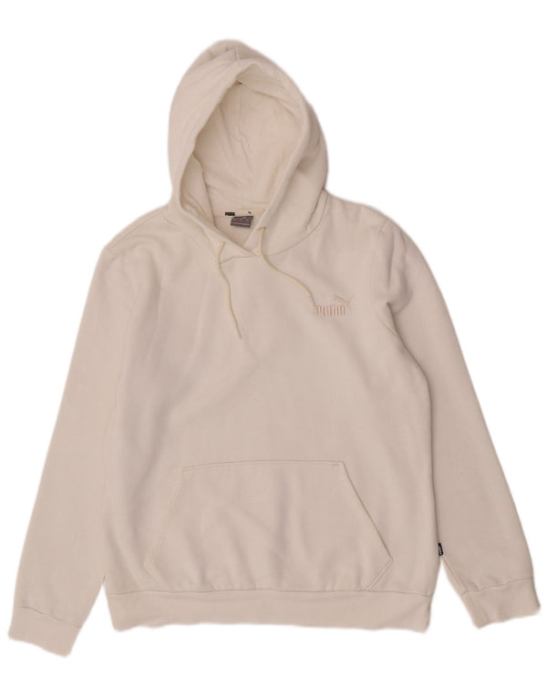 Felpa con cappuccio da donna Puma UK 16 grande bianca
