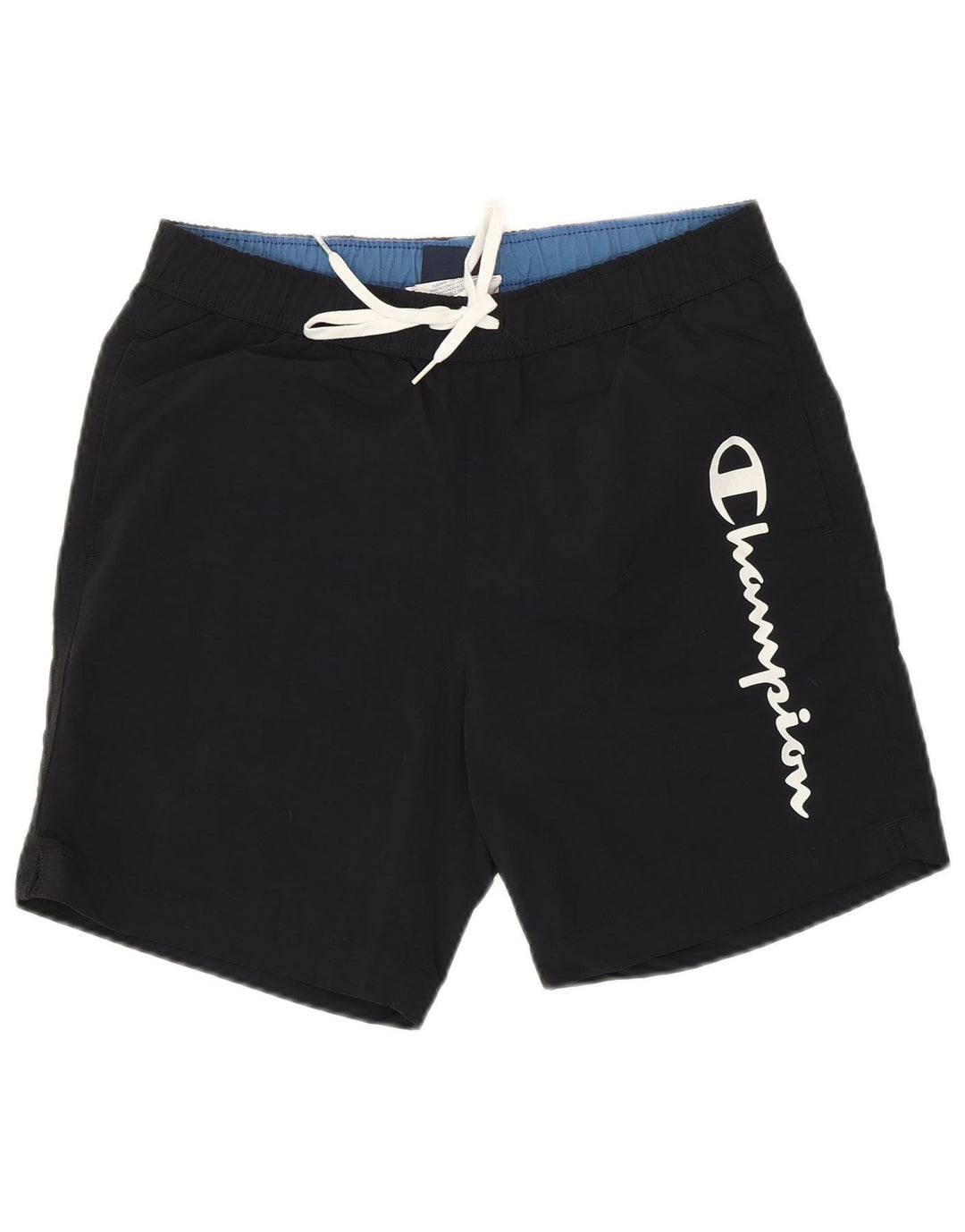 CHAMPION Mens Graphic Swimming Shorts Small  Black Polyamide Vintage Champion and Second-Hand Champion from Messina Hembry 