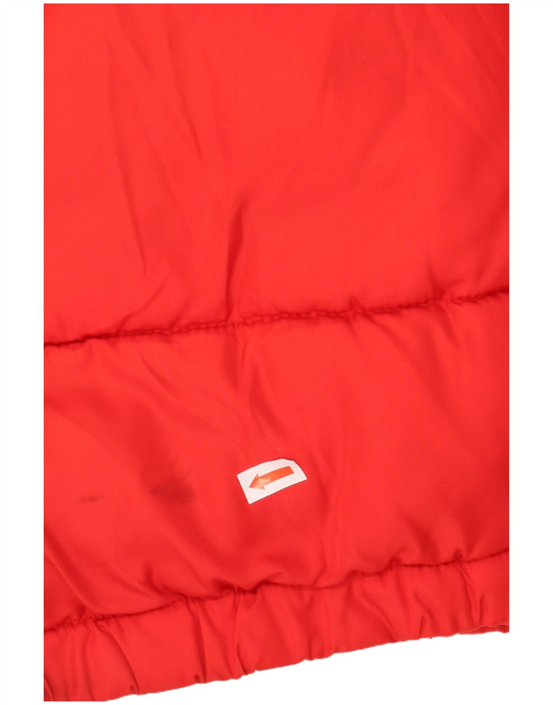 FILA Mens Graphic Hooded Padded Jacket UK 38 Medium Red Colourblock