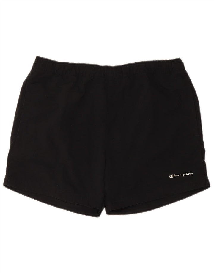 Pantaloncini da bagno da uomo Champion Large neri in poliammide
