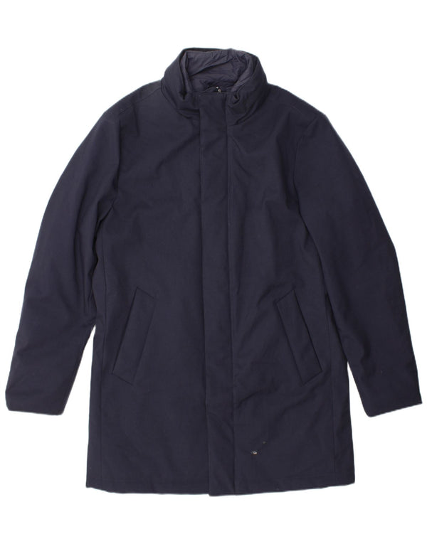 Cappotto giacca a vento da uomo Boggi UK 38 poliestere medio blu navy